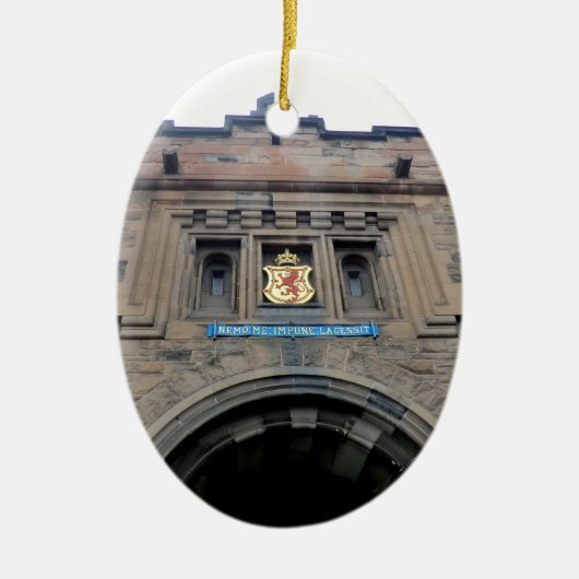 Edinburgh Castle Gatehouse Keramisch Ornament (Voorkant)