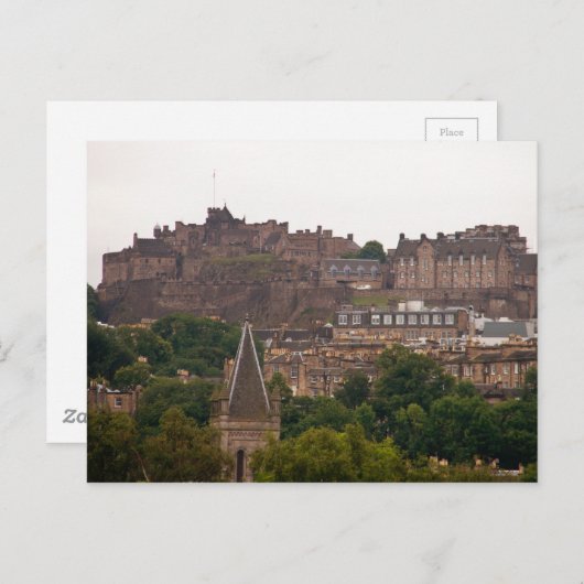 Edinburgh Castle in de verte Briefkaart (Voorkant / Achterkant)