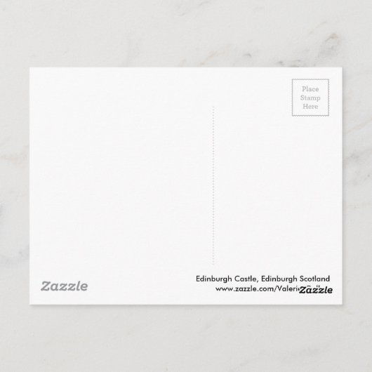 Edinburgh Castle in de verte Briefkaart (Achterkant)