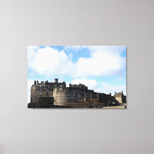 Edinburgh Castle in Schotland Canvas Afdruk (Voorkant)