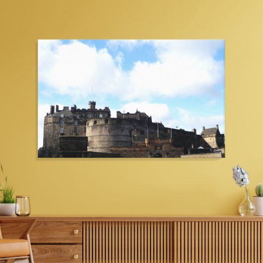 Edinburgh Castle in Schotland Canvas Afdruk (Insitu (Woonkamer))