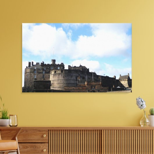 Edinburgh Castle in Schotland Canvas Afdruk (Insitu (Woonkamer))