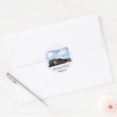 Edinburgh Castle in Schotland Ronde Sticker (Envelop)