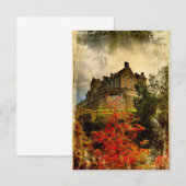Edinburgh Castle Invite (klein) Kaart (Voorkant / Achterkant)
