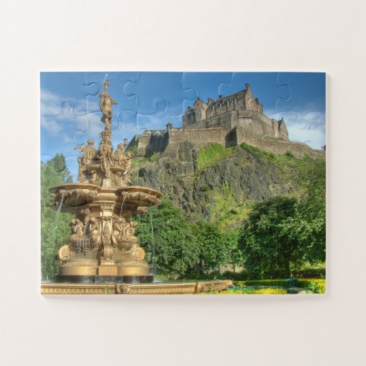 Edinburgh Castle jigzaag puzzle Legpuzzel (Horizontaal)