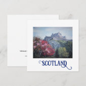 Edinburgh Castle-kaart voor fijne kunst door Pola. Feestdagenkaart (Voorkant / Achterkant)