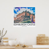 Edinburgh Castle, Lothian, Schotland Poster (Keuken)
