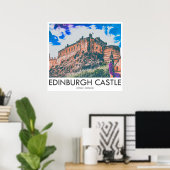 Edinburgh Castle, Lothian, Schotland Poster (Thuiskantoor)