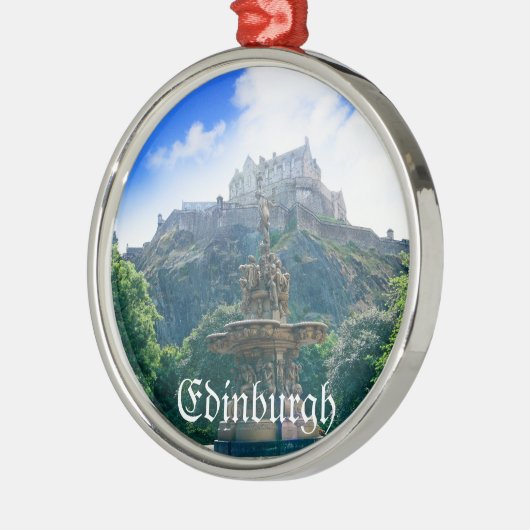 Edinburgh Castle past Product aan Metalen Ornament (Links)