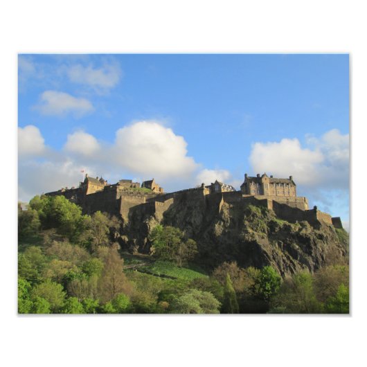 Edinburgh Castle Photo Scotland Trip Souvenir Foto Afdruk (Voorkant)