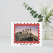 Edinburgh Castle Postage Stamp Briefkaart (Staand voorkant)