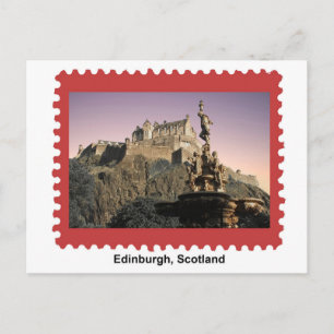 Edinburgh Castle Postage Stamp Briefkaart