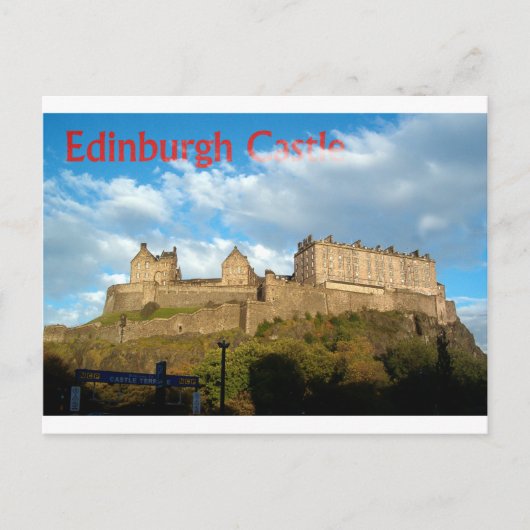 Edinburgh Castle Postcard Briefkaart (Voorkant)