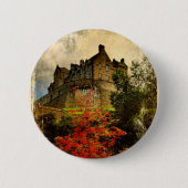 Edinburgh Castle Ronde Button 5,7 Cm (Voorkant)