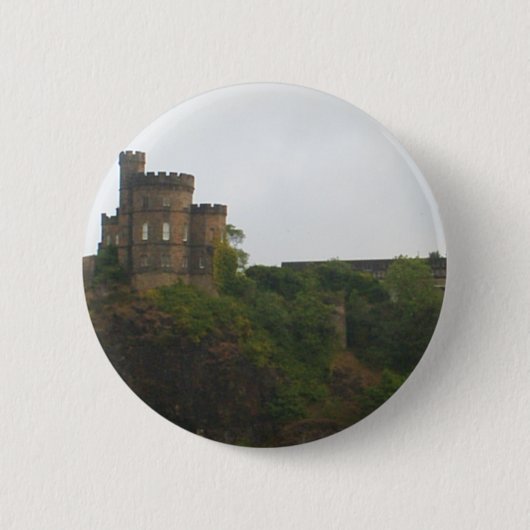 Edinburgh Castle Ronde Button 5,7 Cm (Voorkant)