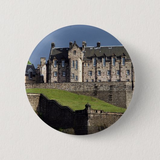 edinburgh castle ronde button 5,7 cm (Voorkant)