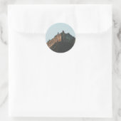 Edinburgh Castle Ronde Sticker (Tas)