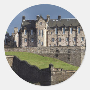 edinburgh castle ronde sticker