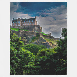 Edinburgh Castle, Schotland Acrylkunst Fleece Deken