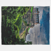 Edinburgh Castle, Schotland Acrylkunst Fleece Deken (Voorkant (Horizontaal))