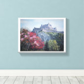 Edinburgh Castle, Schotland, door Pola.B.Alex Canvas Afdruk (Insitu (Houten vloer))