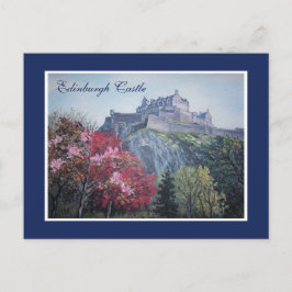 Edinburgh Castle Schotland geschilderd door Pola.B Briefkaart