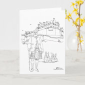 Edinburgh Castle, Schotland Kaart (Gele Bloem)