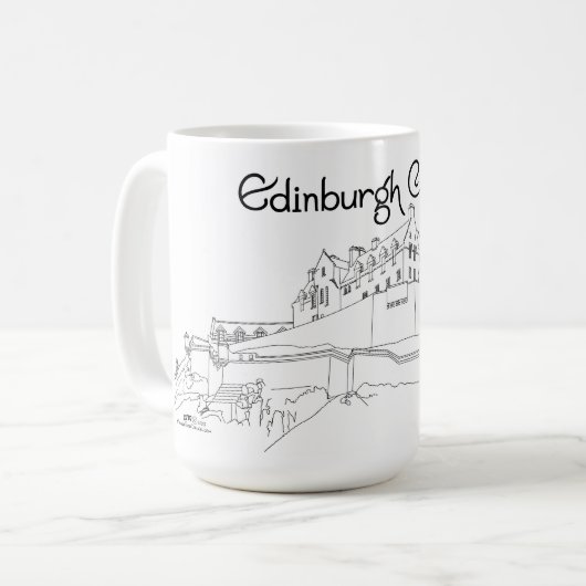 Edinburgh Castle, Schotland Koffiemok (Voorkant links)