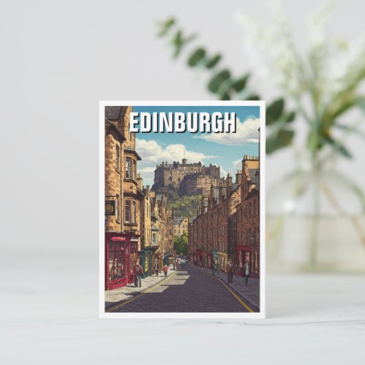 Edinburgh Castle Schotland Reizen Briefkaart (Staand voorkant)