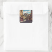 Edinburgh Castle Schotland Reizen Vierkante Sticker (Tas)