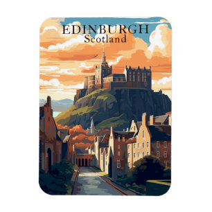 Edinburgh Castle Scotland Briefkaart Travel Magnet Magneet