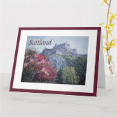 Edinburgh Castle Scotland fijne kunst door Pola.B. Kaart (Gele Bloem)