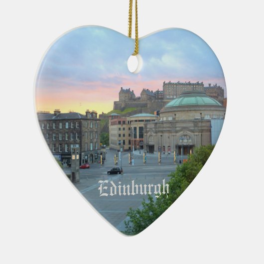 Edinburgh Castle Scotland Keramisch Ornament (Rechts)