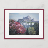 Edinburgh Castle Scotland schilderij van Pola.B.Al Briefkaart (Voorkant)