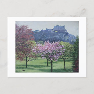 Edinburgh Castle Scotland schilderij van Pola.B.Al Briefkaart