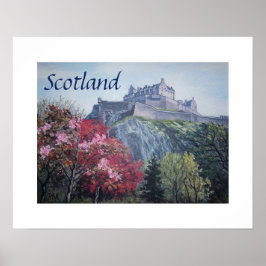 Edinburgh Castle Scotland schilderij van Pola.B.Al Poster