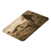 Edinburgh Castle Sepia Foto Magneet (Linkerzijde)