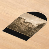 Edinburgh Castle Sepia Photograph Acryl Uitnodigingen (Laagn)