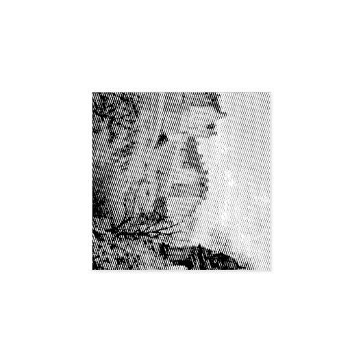 Edinburgh Castle Sepia Photograph Rubberstempel (Afrduk)