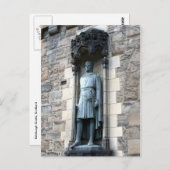 edinburgh castle statue briefkaart (Voorkant / Achterkant)