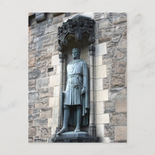 edinburgh castle statue briefkaart (Voorkant)