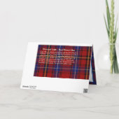 Edinburgh Castle Stewart/Stuart Clan Wenskaart Kaart (Achterkant)
