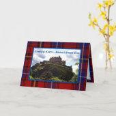 Edinburgh Castle Stewart/Stuart Clan Wenskaart Kaart (Gele Bloem)
