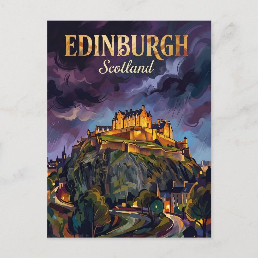 Edinburgh Castle Verenigd Koninkrijk Briefkaart (Voorkant)