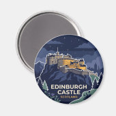 Edinburgh Castle Verenigd Koninkrijk Magneet (Voorkant / Achterkant)