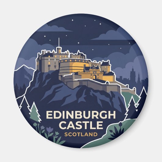 Edinburgh Castle Verenigd Koninkrijk Magneet (Voorkant)