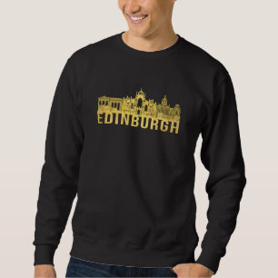 Edinburgh City Cityscape Skyline Funny Gift Idea Trui