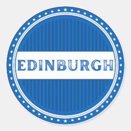 Edinburgh City Pride Embleem – Schotse identiteit Ronde Sticker