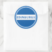 Edinburgh City Pride Embleem – Schotse identiteit Ronde Sticker (Tas)