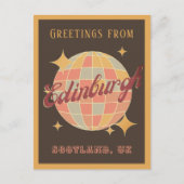 Edinburgh City Scotland UK Retro Briefkaart (Voorkant)